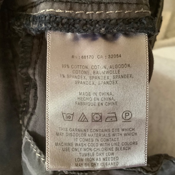 Chino by Anthropologie Gray Crop Cotton Slim Pants Size 29 - Picture 6 of 9